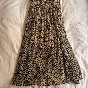 Abercrombie & Fitch Tan Leopard Print Dress